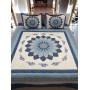 ETEHOMETEX ÇİFT KİŞİLİK KAPİTONELİ YATAK ÖRTÜSÜ SETİ GLORİA MAVİ 8696474231892